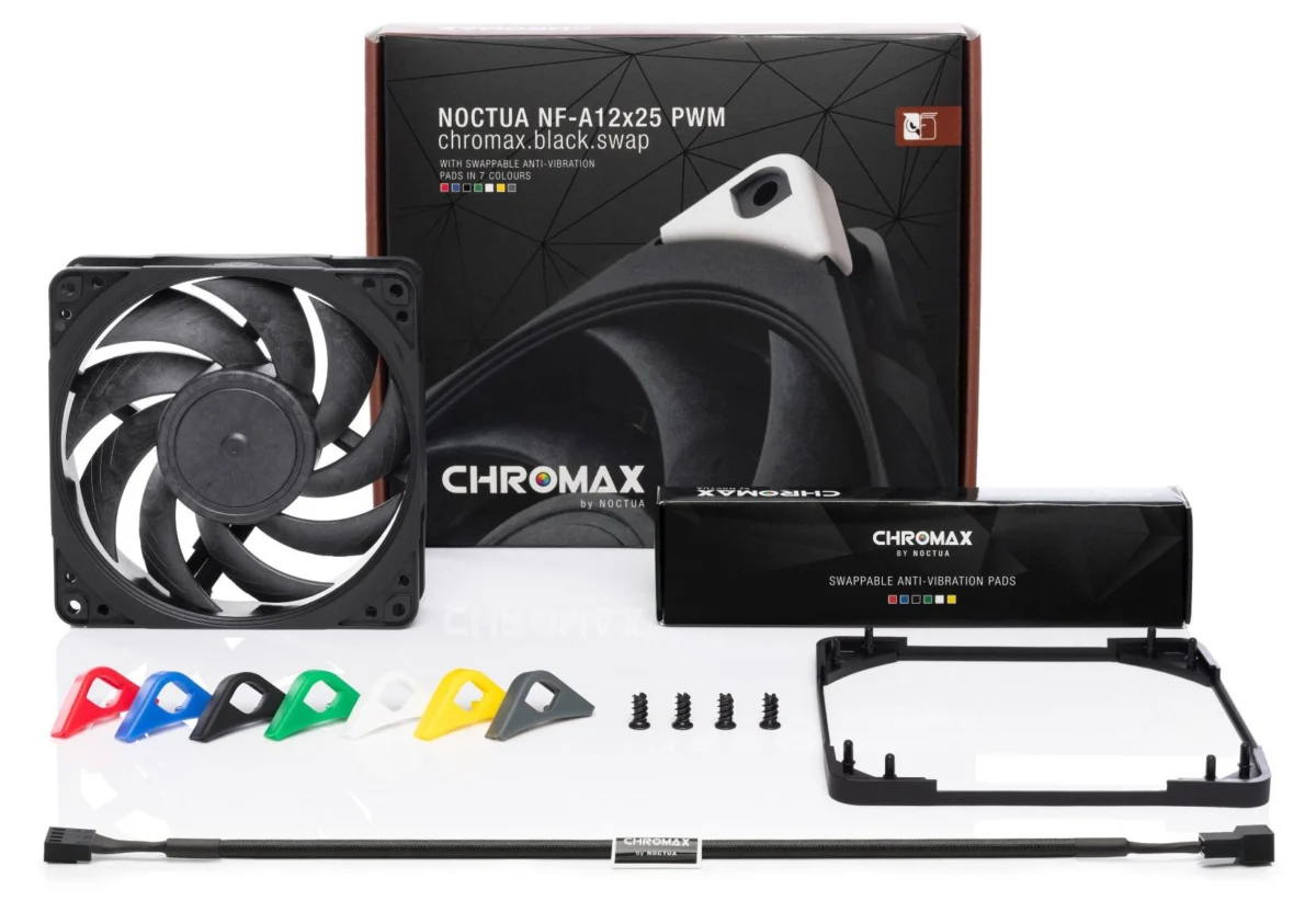 Noctua Embraces the Dark Side: The Long-Awaited Arrival of the chromax.black NH-U12A and NF-A12x25