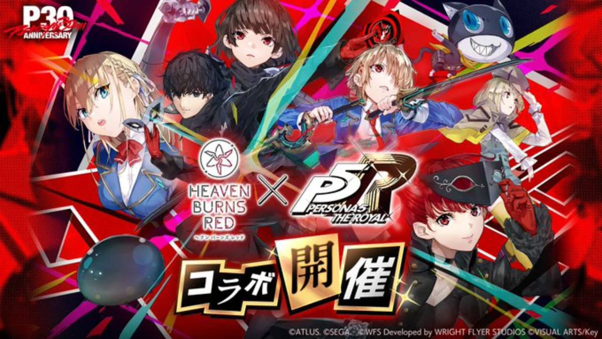 "Persona 5 Royal" Infiltrates "Heaven Burns Red" in Major Crossover Event