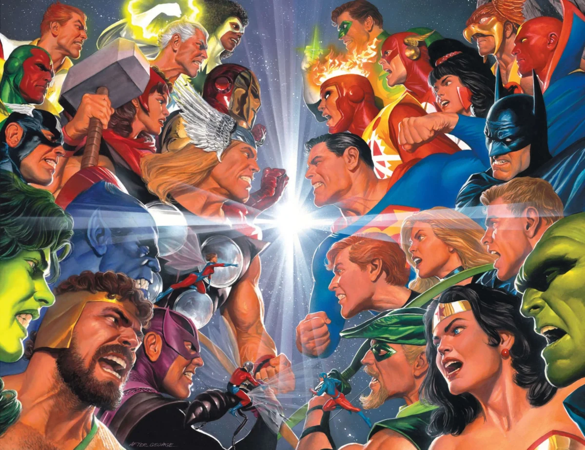The Clash of Titans Returns: DC Unveils Alex Ross’s Masterful Cover for the JLA/Avengers Facsimile Event