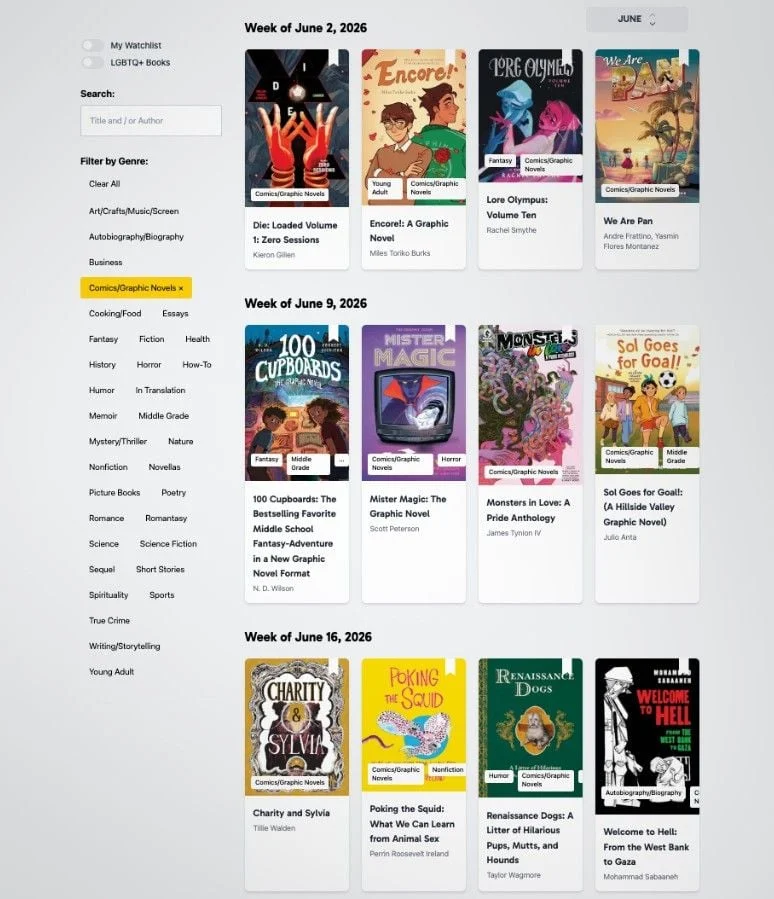The Graphic Novel Renaissance: Navigating the June 2026 Release Calendar with the New Release Index