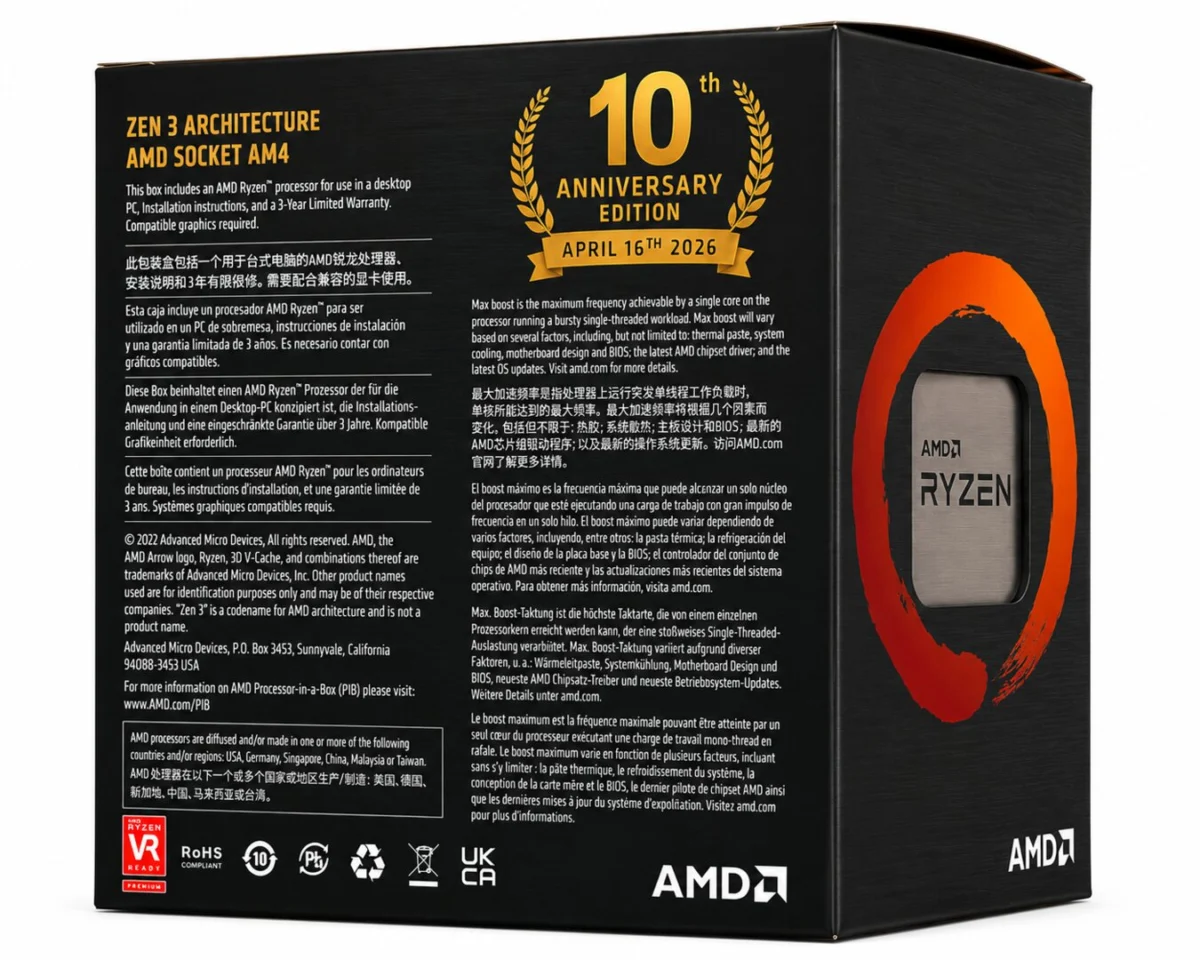 The Legend Returns: AMD’s Ryzen 7 5800X3D Anniversary Edition Sparks Global Curiosity