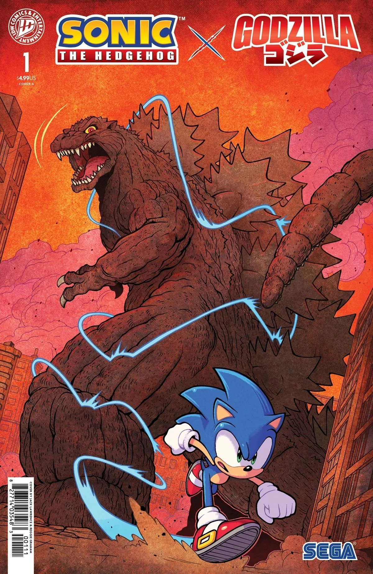 The Ultimate Crossover: Sonic the Hedgehog and Godzilla Collide in New IDW Comic Series