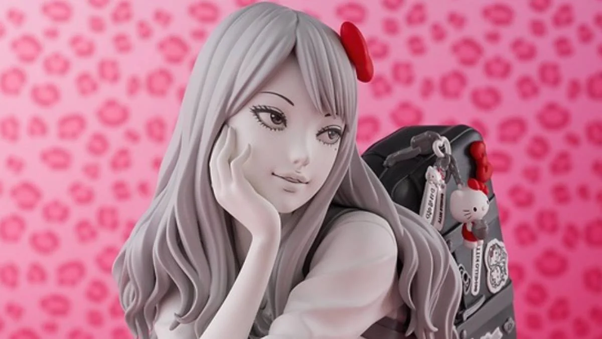 A Twisted Fusion of Terror and Cuteness: Junji Ito’s Tomie Reimagined as a Gyaru, Adorned with Hello Kitty