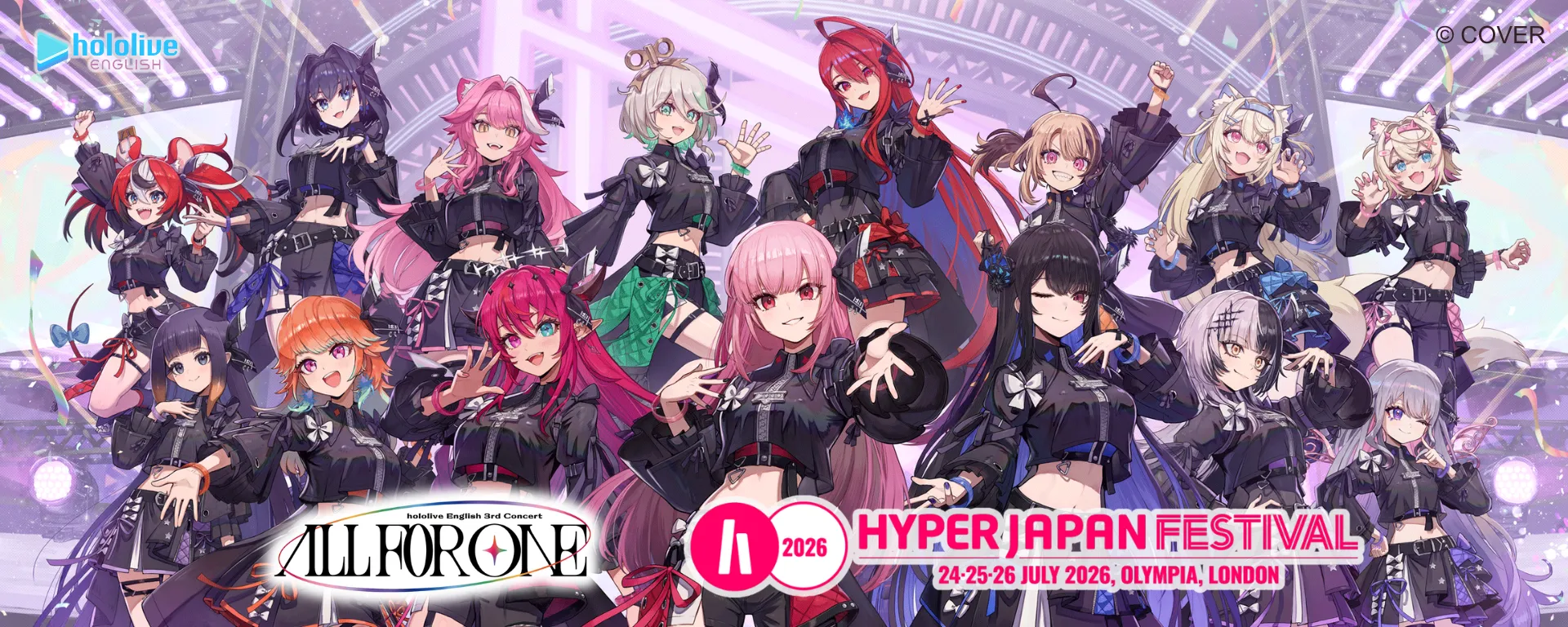Catch Screenings of hololive English Concerts including “Takanashi Kiara / Ninomae Ina’nis ‘Drawn to Dawn’” at Hyper Japan 2026, July 24-26 | NEWS | hololive official website