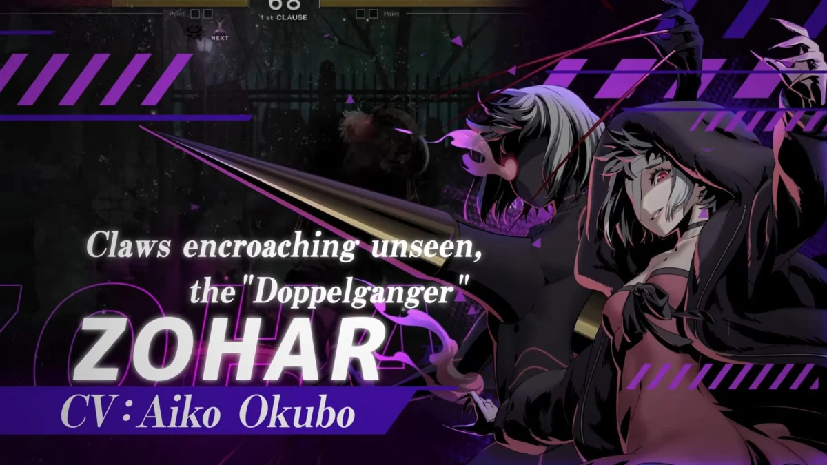 "Doppleganger" Zohar Joins Under Night In-Birth II Sys:Celes Roster This Summer Alongside Major Update