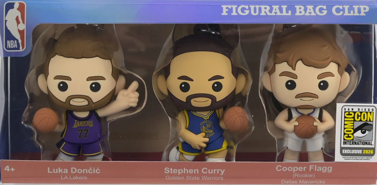 Monogram International Unveils Exclusive NBA 3D Foam Bag Clip 3-Piece Set for San Diego Comic-Con