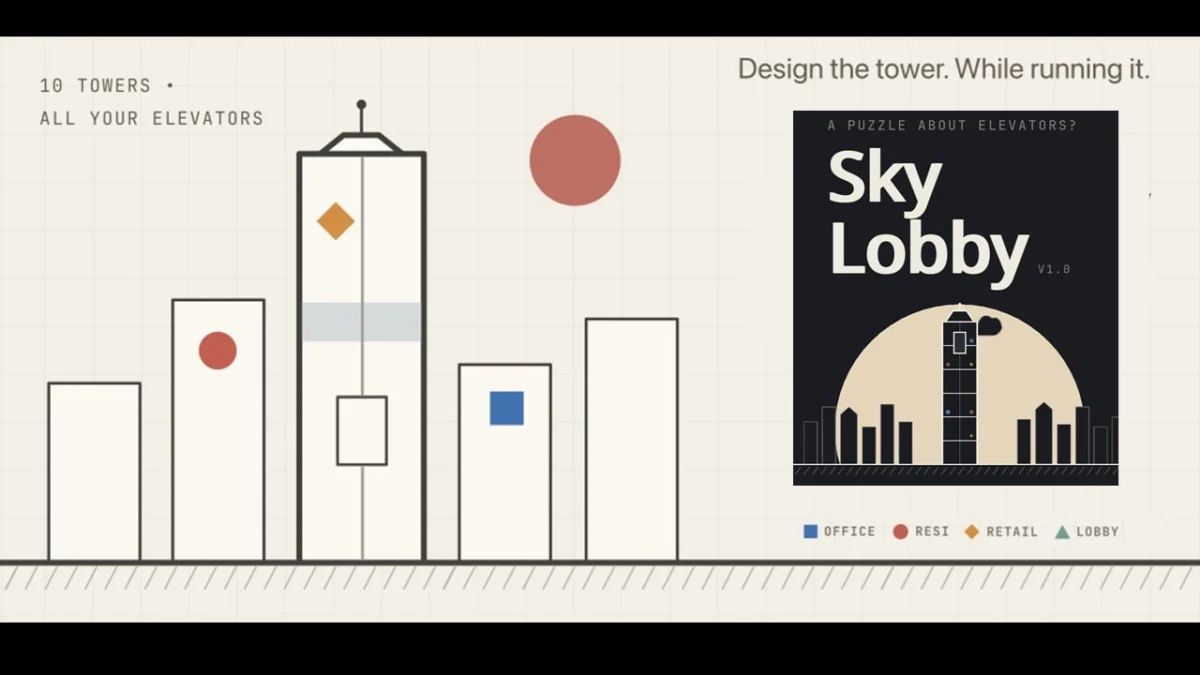 Sky Lobby: Moya Labs Launches Innovative Elevator Management Strategy Puzzle Game, Redefining Vertical Logistics on Mobile
