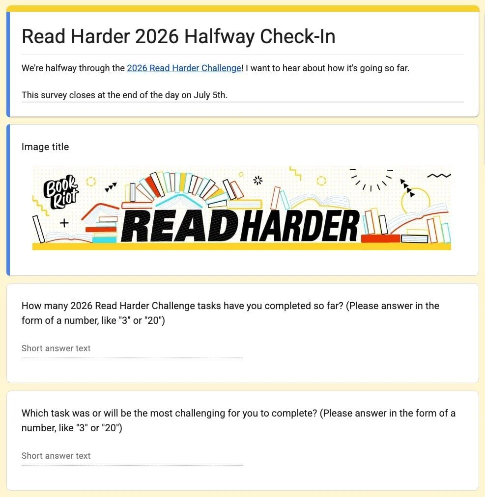 The 2026 Read Harder Challenge: A Mid-Year Pulse Check on Literary Engagement