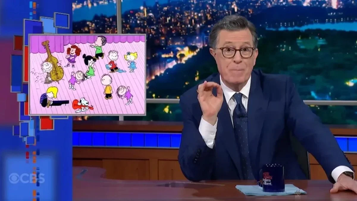 The Final Note: Stephen Colbert’s Unlicensed "Peanuts" Swan Song Leaves CBS with a Charitable Bill