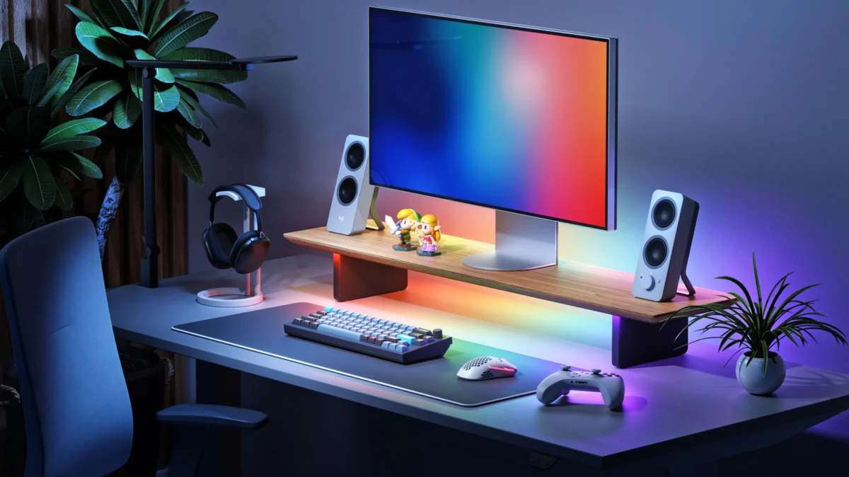 Elevating the Workspace: Nanoleaf’s Smart LED Monitor Stand Redefines Desk Ergonomics and Ambient Computing
