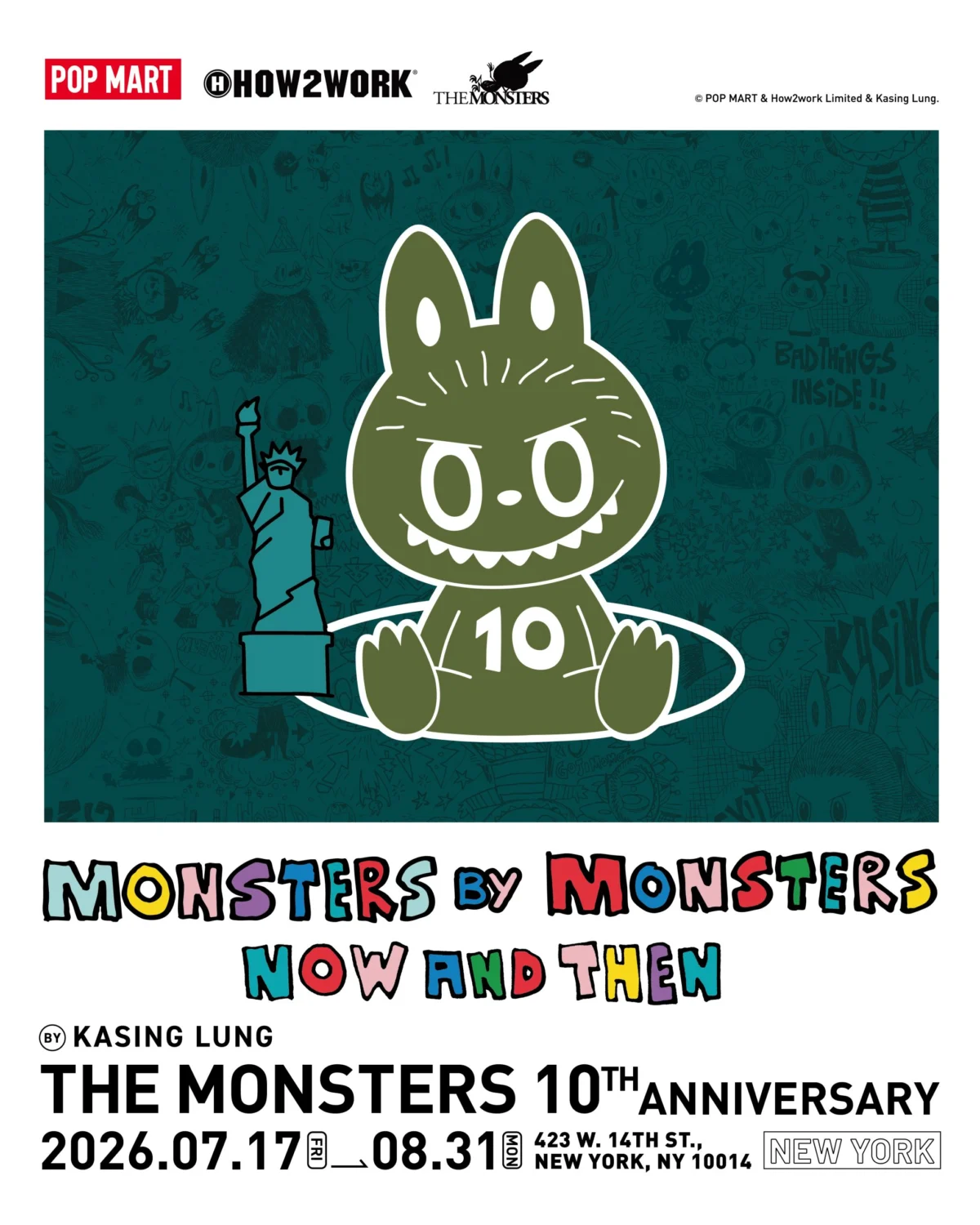 LABUBU Takes Over NYC: POP MART Brings ‘THE MONSTERS’ 10th Anniversary World Tour to the Big Apple