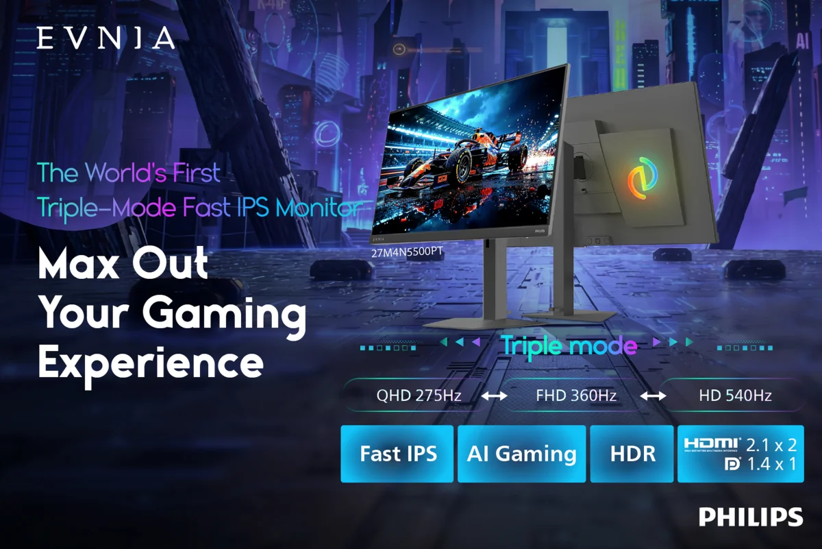 Philips Evnia Redefines Monitor Versatility with New Triple-Mode M4 Gaming Displays
