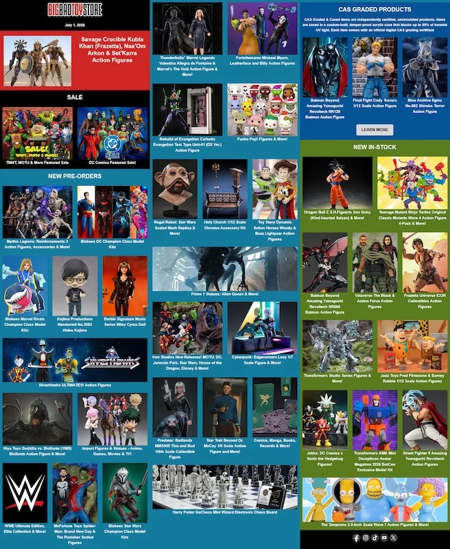 The Collector’s Edge: BigBadToyStore Unveils Massive Mid-Summer Wave of Pre-Orders and Arrivals
