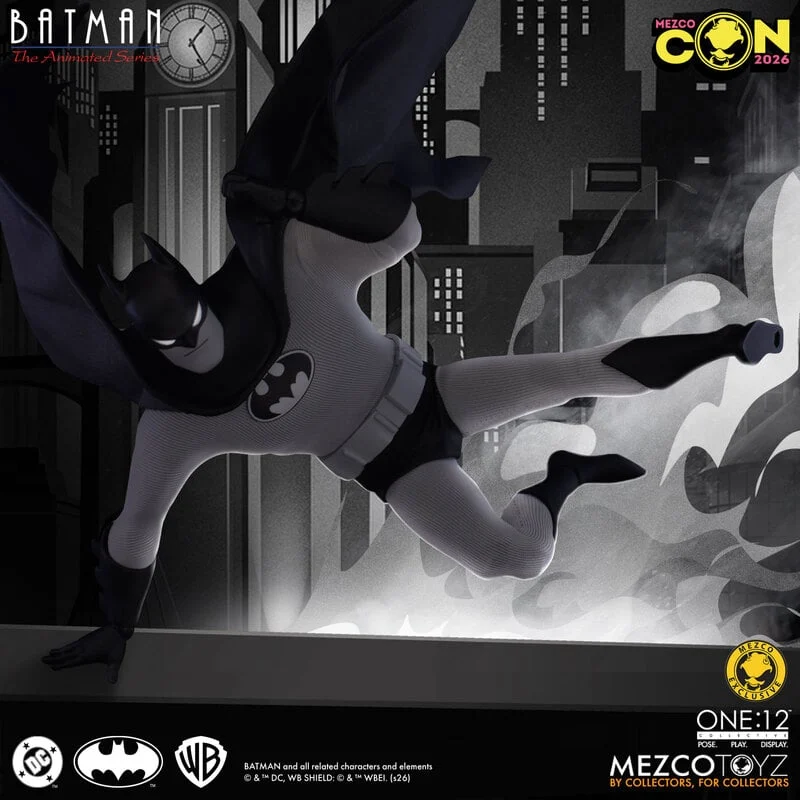 The Dark Knight in Monochrome: Mezco Toyz Unveils the One:12 Collective Batman: Noir Edition