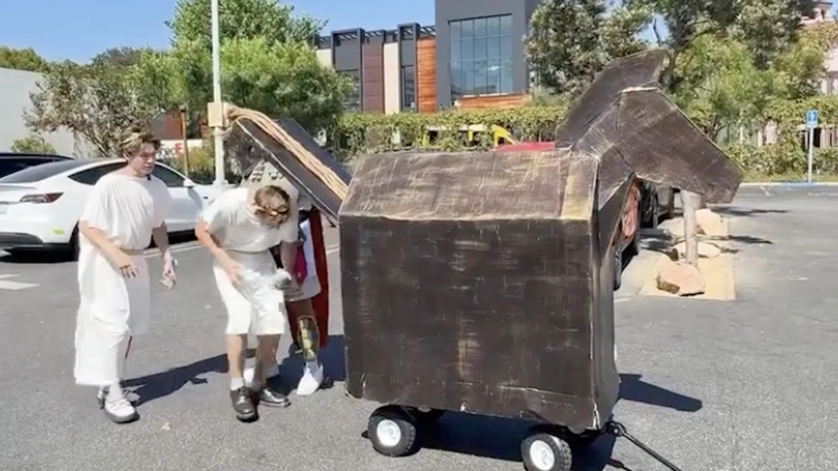 The Modern-Day Siege: YouTubers Attempt Cinematic Infiltration via DIY ‘Trojan Horse’