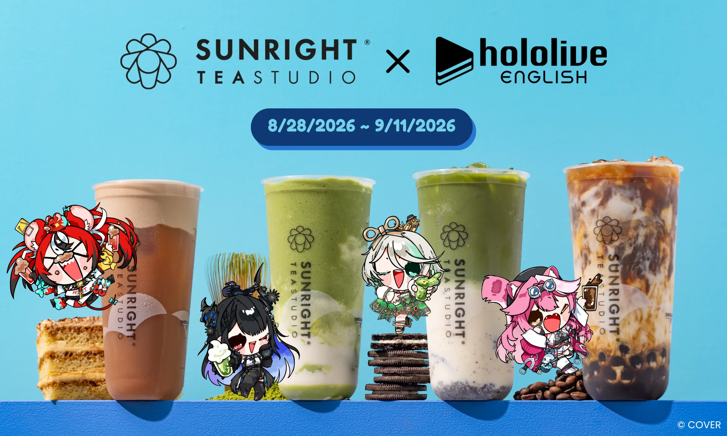 A Sip of Stardom: Hololive English and Sunright Tea Studio Announce West Coast Collaboration