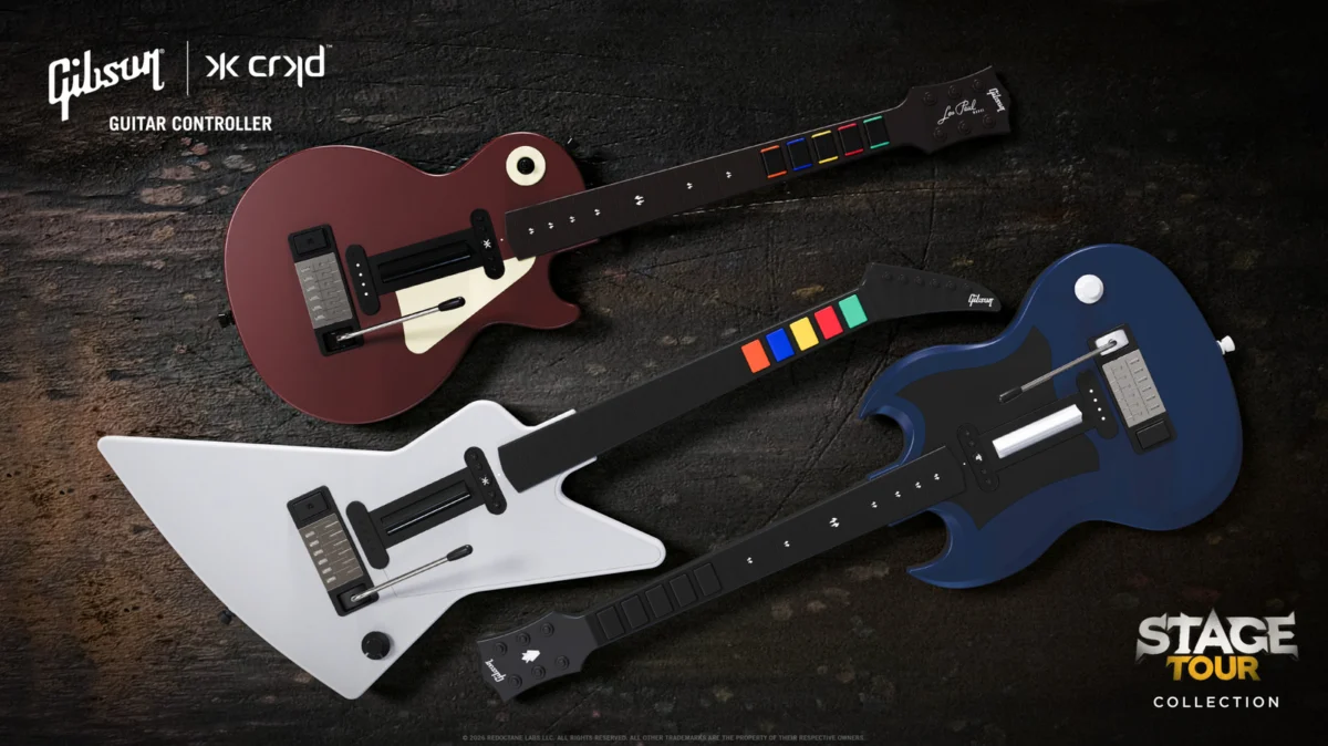 The Rhythm Genre Returns: CRKD Unveils Premium Gibson Guitar Controllers for ‘Stage Tour’