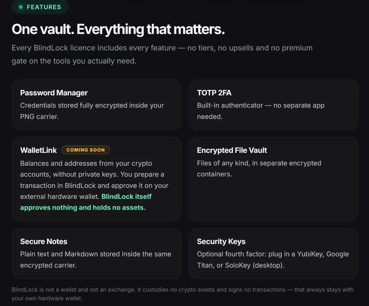 Beyond the Cloud: BlindLock Redefines Personal Data Security with Steganographic Vaults