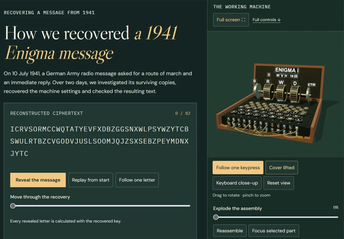 Digital Codebreaking Breakthrough: AI Cracks 85-Year-Old Enigma Message