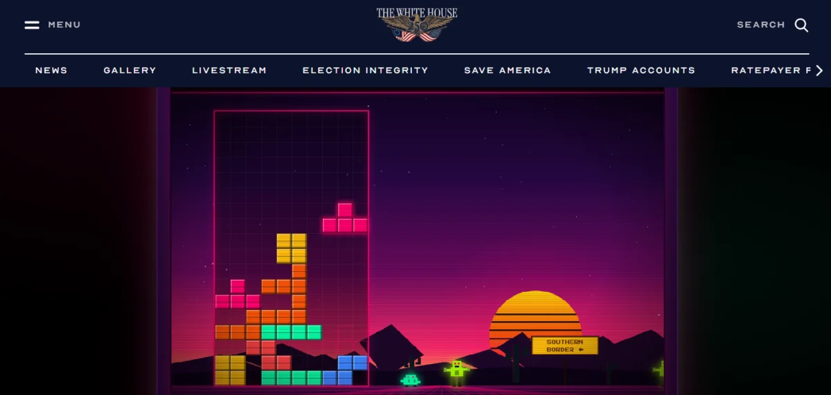 White House Pulls Controversial "Build the Wall" Game Following Tetris Copyright Dispute